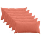 Kussensloop 40 x 70 cm rood-oranje corduroy (6 stuks)