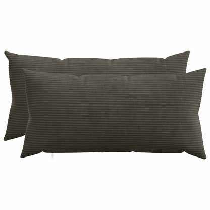 Kussensloop 2 pcs HEERLEN Antracietkleurig 40 x 70 cm corduroy
