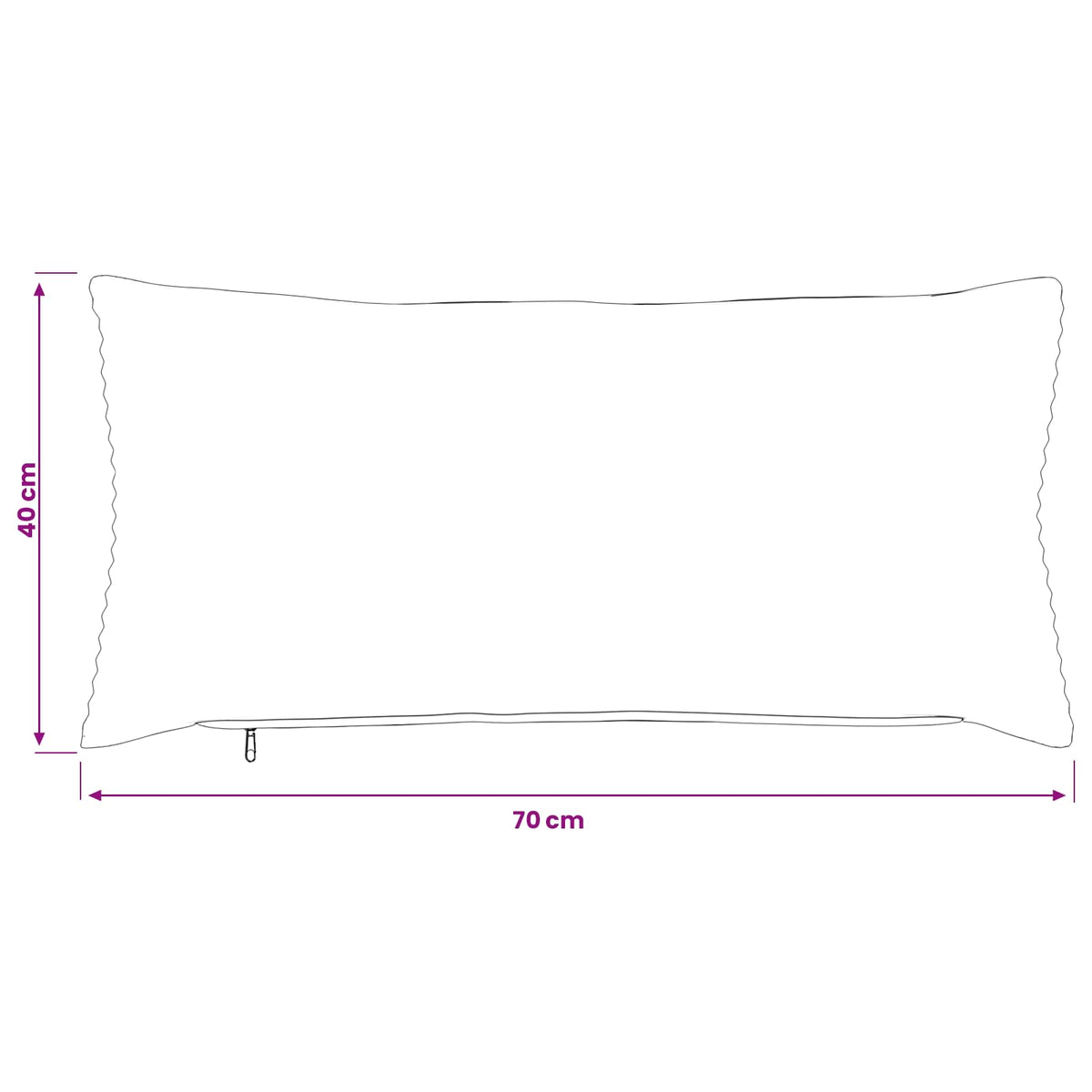 Kussensloop 6 pcs HEERLEN Geel 40 x 70 cm corduroy