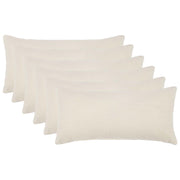 Kussensloop 40x70 cm crèmekleurig bouclé 6 stuks