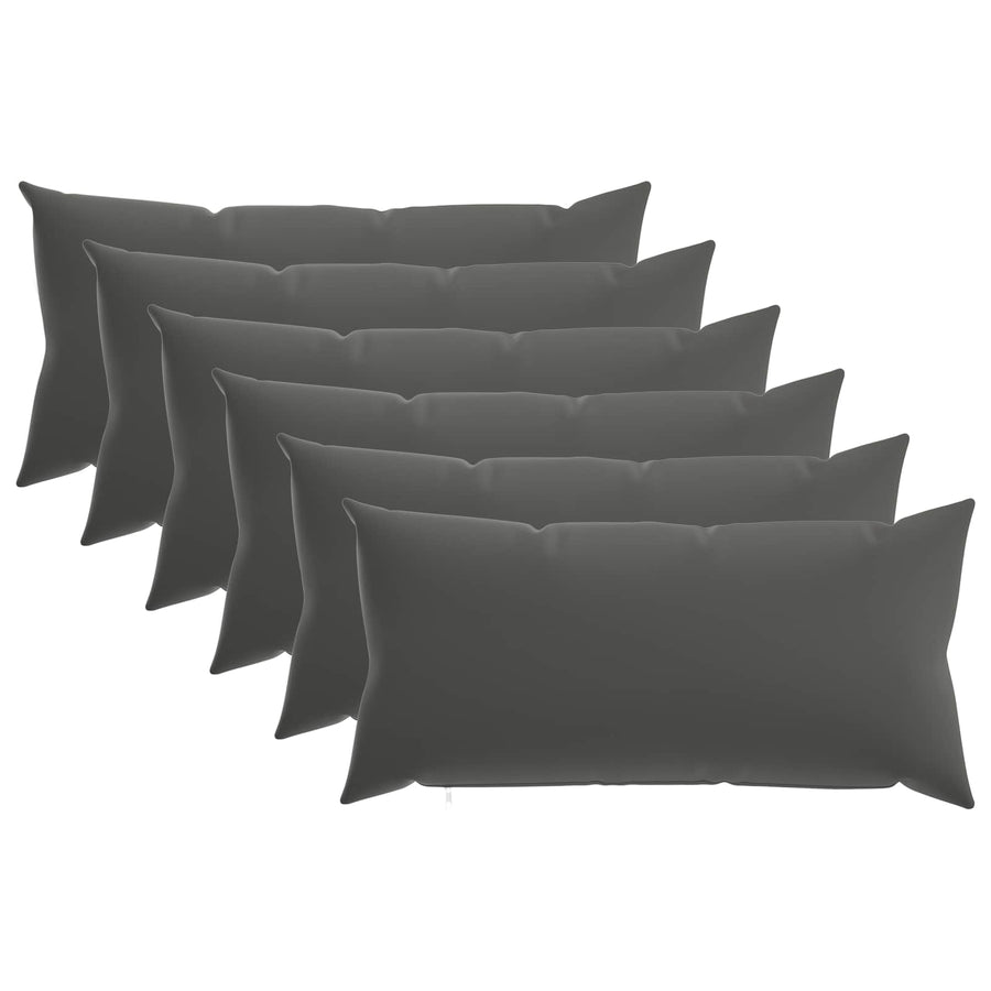Kussensloop 6 pcs HEERLEN Antraciet 40 x 70 cm Polyester