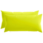 Kussensloop 2 stuks helder groen 40x70 cm polyester