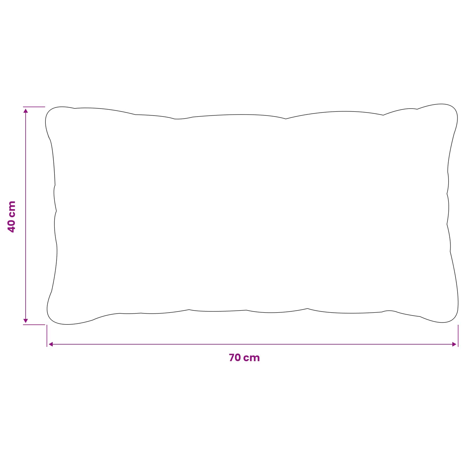 Kussensloop 2 pcs HEERLEN Koninklijk Blauw 40 x 70 cm Polyester
