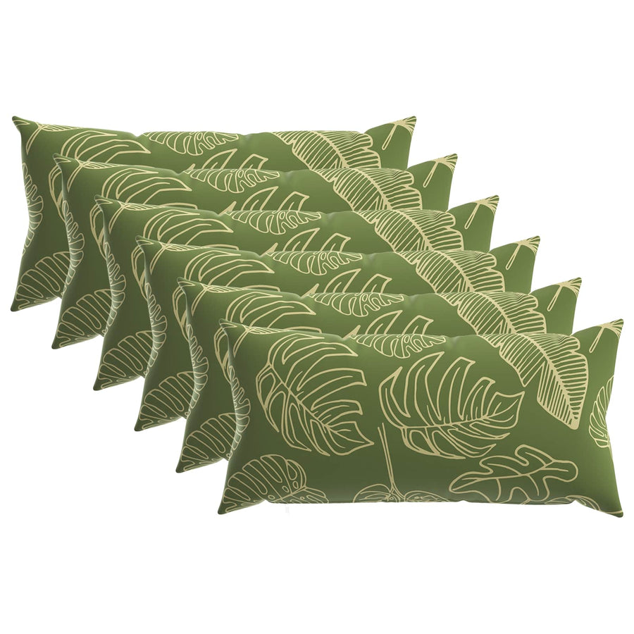 Kussensloop 6 pcs HEERLEN Bladontwerp 40 x 70 cm Polyester