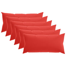 Kussensloop 6 pcs HEERLEN Rood 40 x 70 cm Polyester