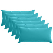 Kussensloop 40 x 70 cm turquoise 6 stuks polyester