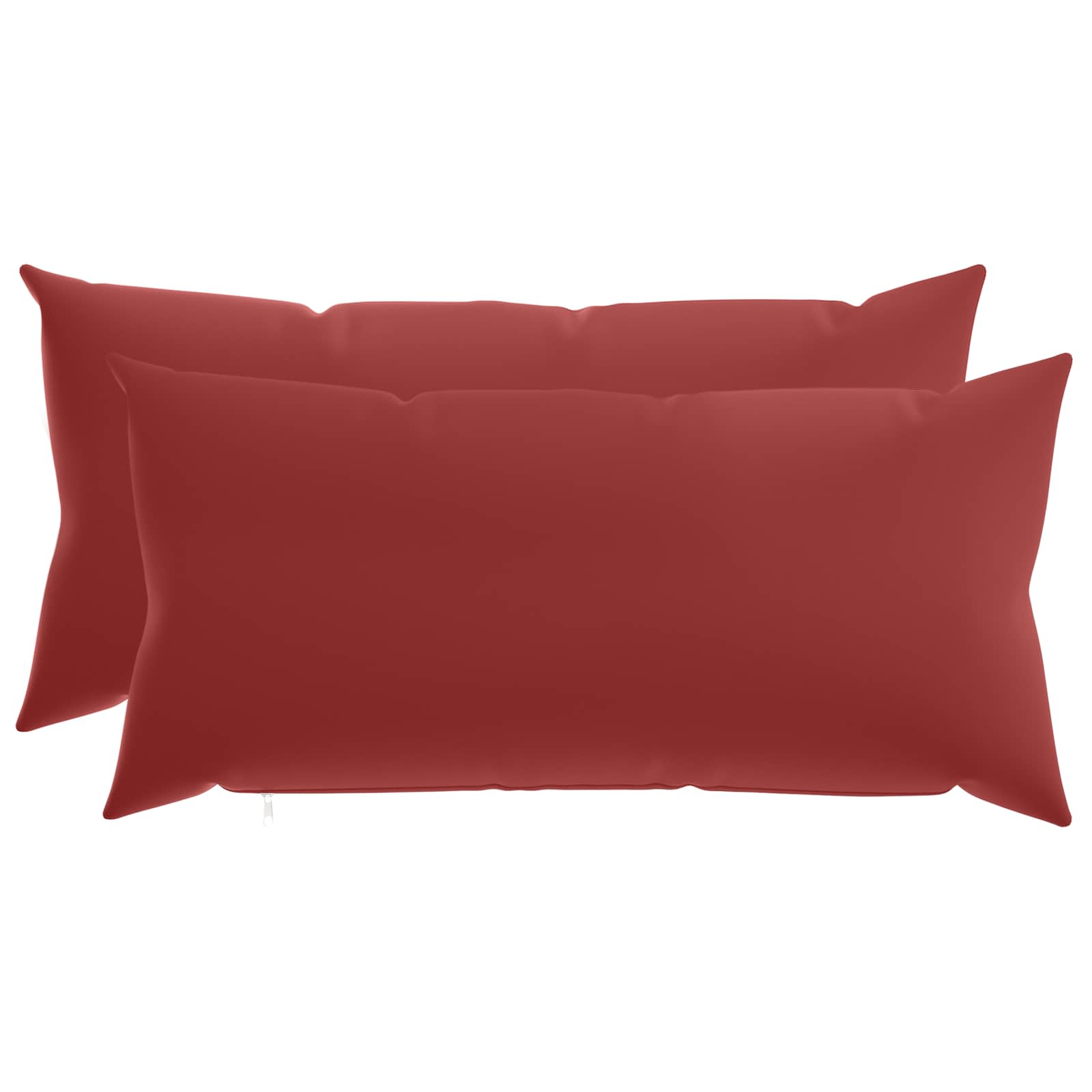 Kussensloop 2 pcs HEERLEN Wijnrood 40 x 70 cm Polyester