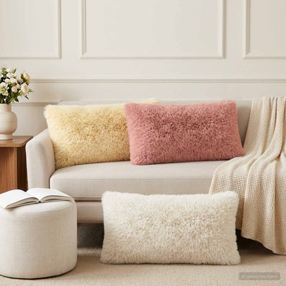 Kussensloop 6 pcs HEERLEN Crèmekleurig 40 x 80 cm PV Fleece