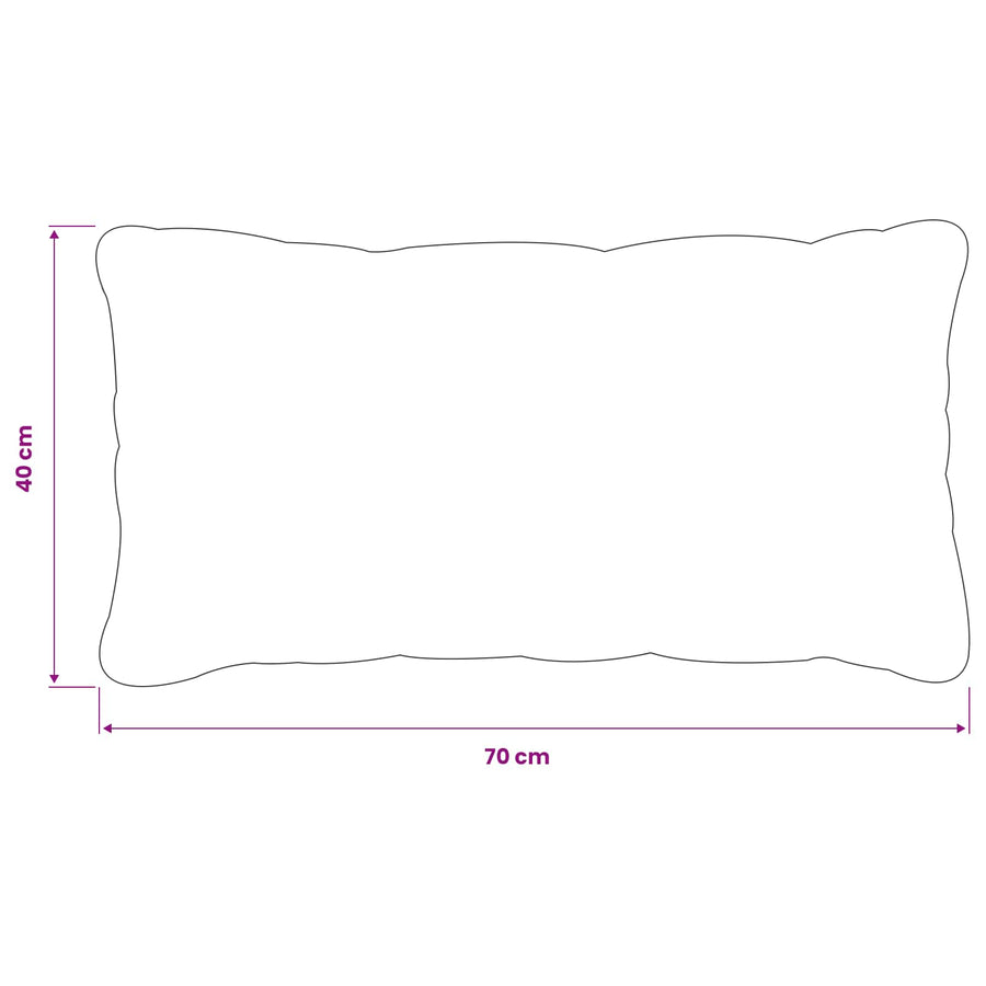 Kussensloop 2 pcs HEERLEN Antracietkleurig 40 x 70 cm PV Fleece