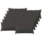 Kussenslopen 12 st donkergrijs 40 x 80 cm polyester
