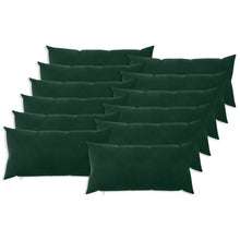 Kussensloop 12 pcs HEERLEN Donkergroen 40 x 80 cm Fluweel