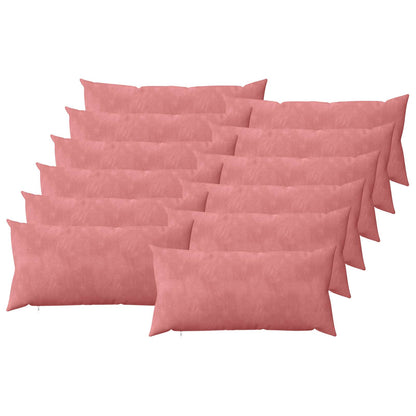 Kussensloop 12 pcs HEERLEN Roze 40 x 80 cm Fluweel