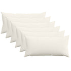 Kussensloop corduroy crèmekleurig 40 x 80 cm set 6 stuks