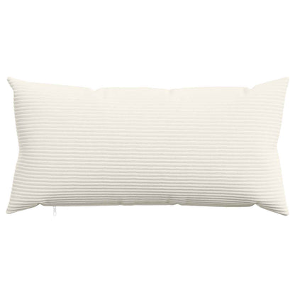 Kussensloop 6 pcs HEERLEN Crèmekleurig 40 x 80 cm corduroy