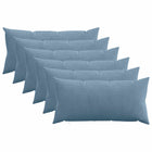 Kussensloop 6 pcs HEERLEN Blauw 40 x 80 cm corduroy
