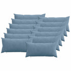 Kussensloop 12 pcs HEERLEN Blauw 40 x 80 cm corduroy