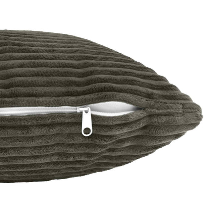 Kussensloop 6 pcs HEERLEN Antracietkleurig 40 x 80 cm corduroy
