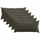 Kussensloop 6 pcs HEERLEN Antracietkleurig 40 x 80 cm corduroy