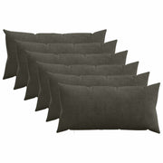 Kussensloop antraciet 40x80 cm corduroy (6 stuks)