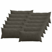 Kussensloop 40x80 cm corduroy antraciet 12 stuks