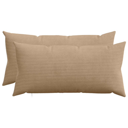 Kussensloop 2 pcs HEERLEN Bruin 40 x 80 cm corduroy