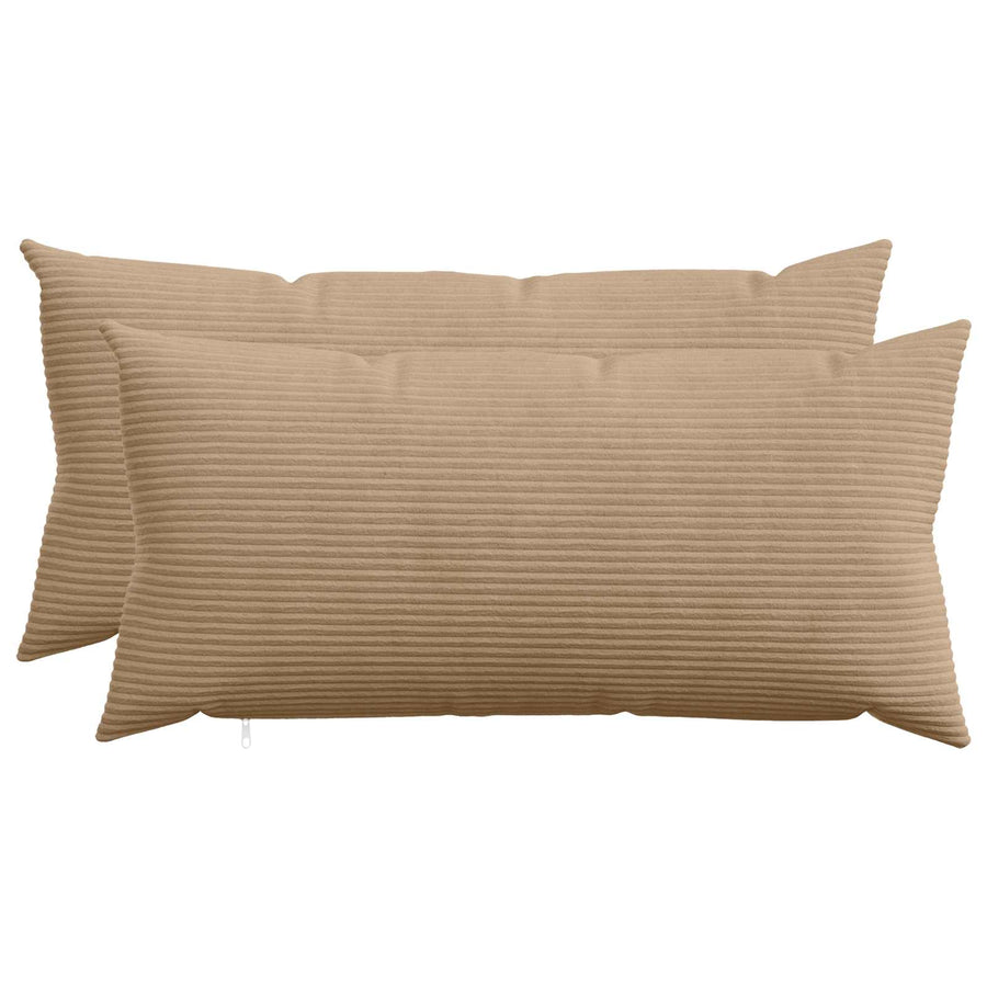 Kussensloop 2 pcs HEERLEN Bruin 40 x 80 cm corduroy