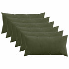 Kussensloop 40x80 cm groen corduroy set 6 stuks