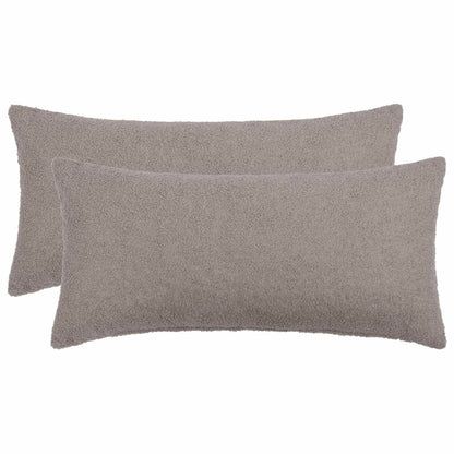 Kussensloop 2 pcs HEERLEN Lichtgrijs 40 x 80 cm Bouclé