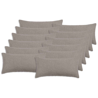 Kussensloop 12 pcs HEERLEN Lichtgrijs 40 x 80 cm Bouclé