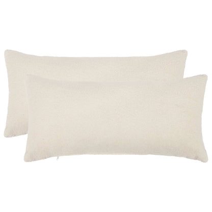 Kussensloop 2 pcs HEERLEN Crèmekleurig 40 x 80 cm Bouclé