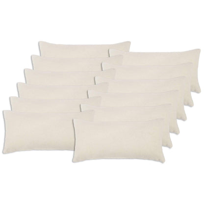 Kussensloop 12 pcs HEERLEN Crèmekleurig 40 x 80 cm Bouclé