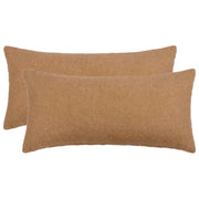 Kussensloop beige bouclé 40 x 80 cm (2 stuks)