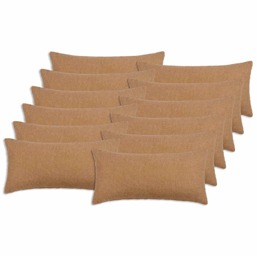 Kussensloop 12 pcs HEERLEN Beige 40 x 80 cm Bouclé