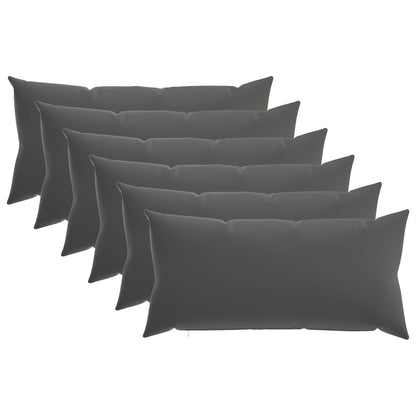 Kussensloop 6 pcs HEERLEN Antraciet 40 x 80 cm Polyester