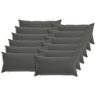Kussensloop 12 pcs HEERLEN Antraciet 40 x 80 cm Polyester