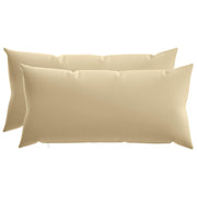 Kussensloop 2 stuks beige 40x80 cm polyester