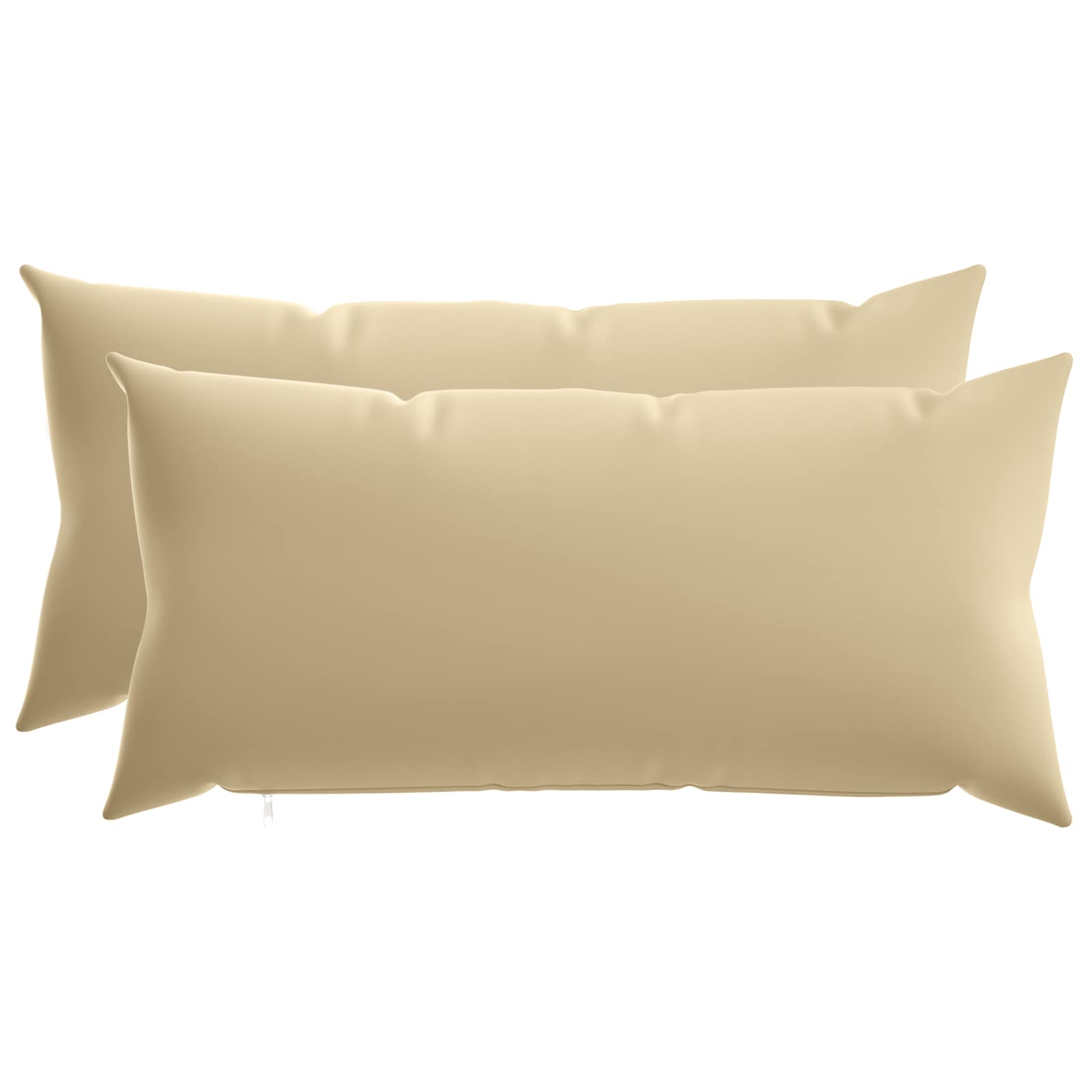 Kussensloop 2 pcs HEERLEN Beige 40 x 80 cm Polyester