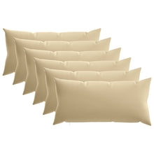 Kussensloop 6 pcs HEERLEN Beige 40 x 80 cm Polyester