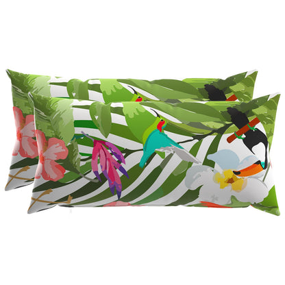 Kussensloop 2 pcs HEERLEN Zwart 40 x 80 cm Polyester