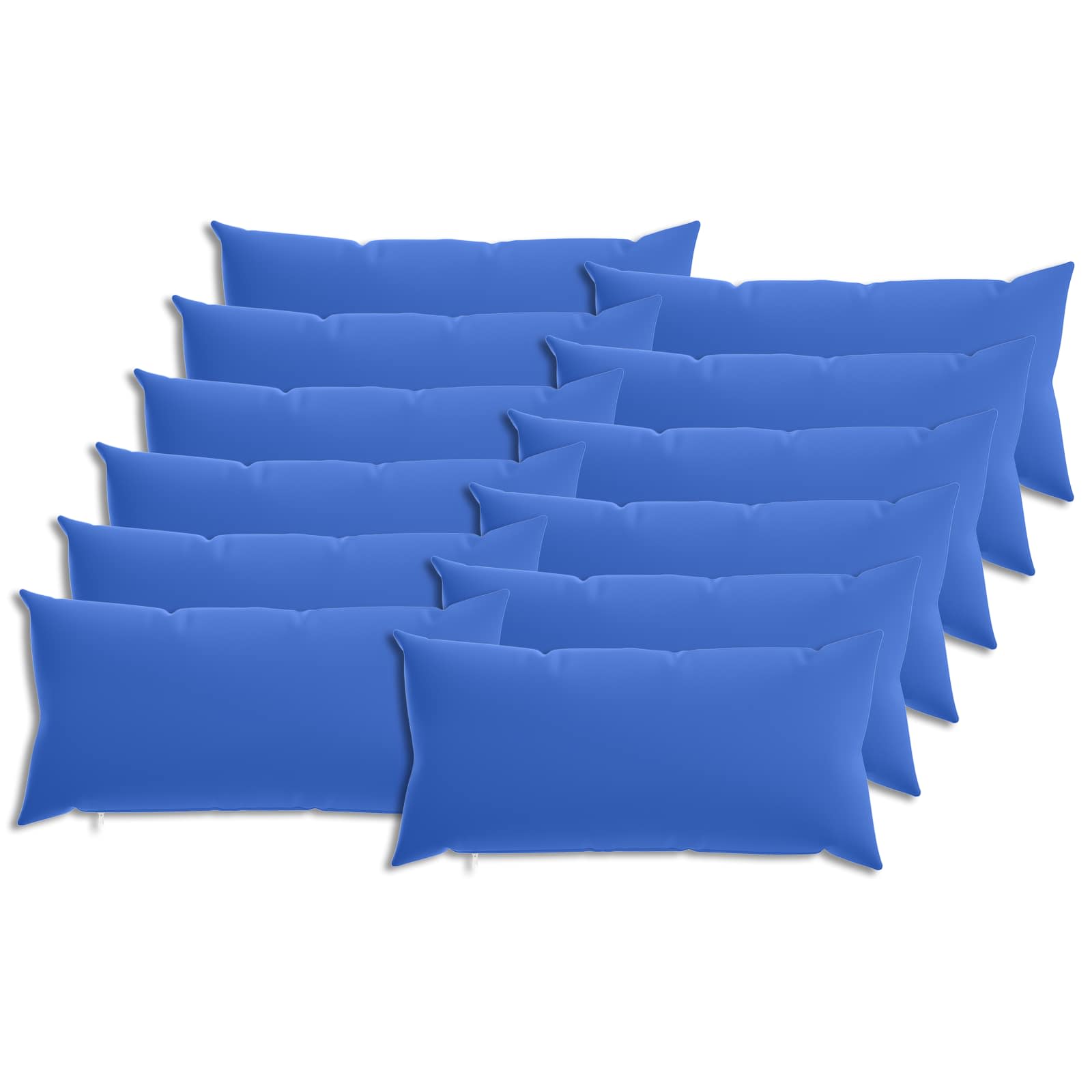 Kussensloop 12 st HEERLEN Koninklijk Blauw 40 x 80 cm Polyester