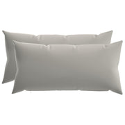 Kussensloop grijs 40x80 cm polyester 2 stuks