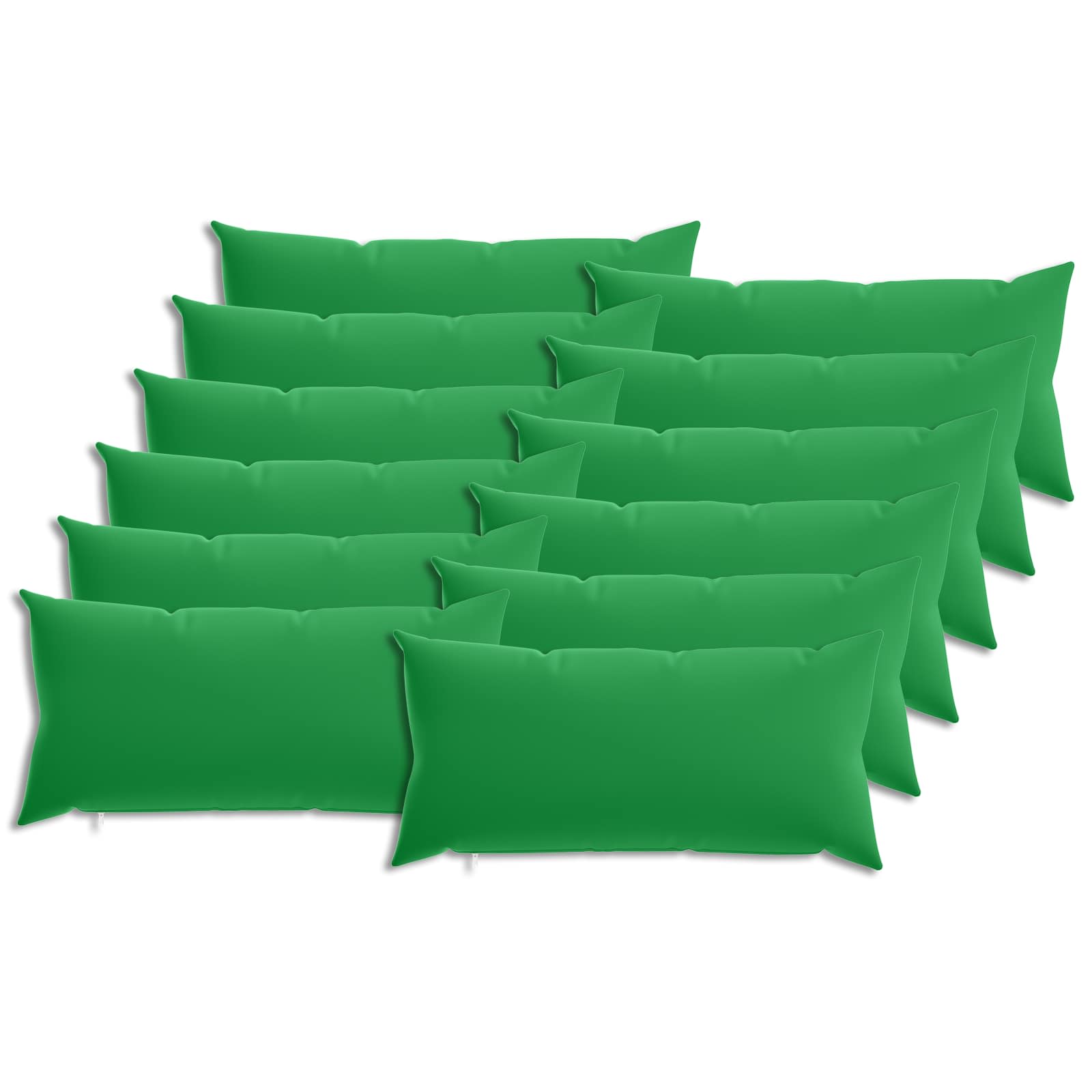 Kussensloop 12 pcs HEERLEN Groen 40 x 80 cm Polyester