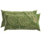 Kussensloop 2 pcs HEERLEN Bladontwerp 40 x 80 cm Polyester