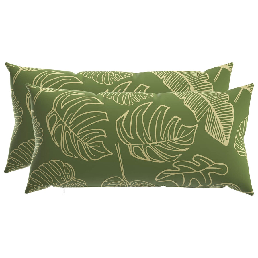 Kussensloop 2 pcs HEERLEN Bladontwerp 40 x 80 cm Polyester