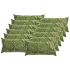 Kussensloop 12 pcs HEERLEN Bladontwerp 40 x 80 cm Polyester