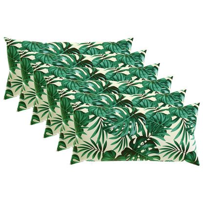Kussensloop 6 pcs HEERLEN Bladpatroon 40 x 80 cm Polyester