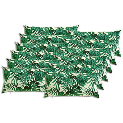 Kussensloop 12 pcs HEERLEN Bladpatroon 40 x 80 cm Polyester