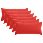 Kussensloop 6 pcs HEERLEN Rood 40 x 80 cm Polyester