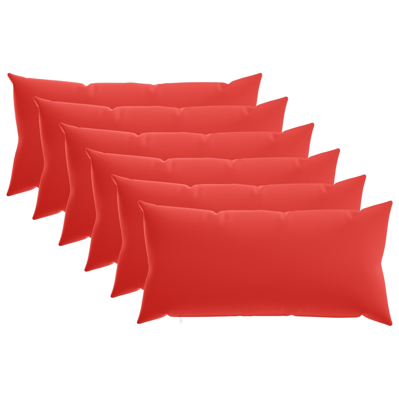 Kussensloop 6 pcs HEERLEN Rood 40 x 80 cm Polyester
