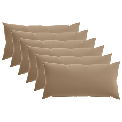 Kussensloop 6 st HEERLEN Taupe 40 x 80 cm Polyester